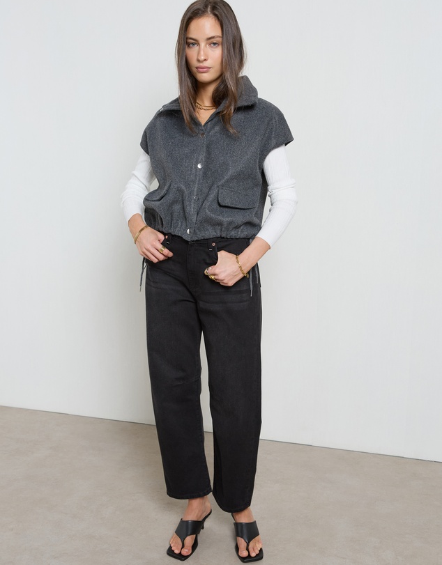 DRICOPER DENIM - Dina Cropped Barrel Jeans