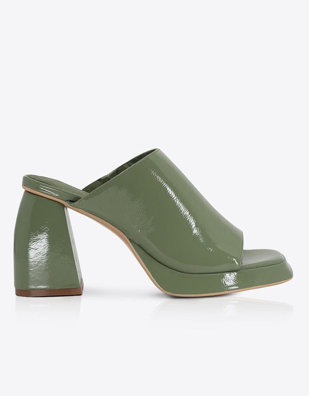 Sol Sana - Eva Mule Patent Olive