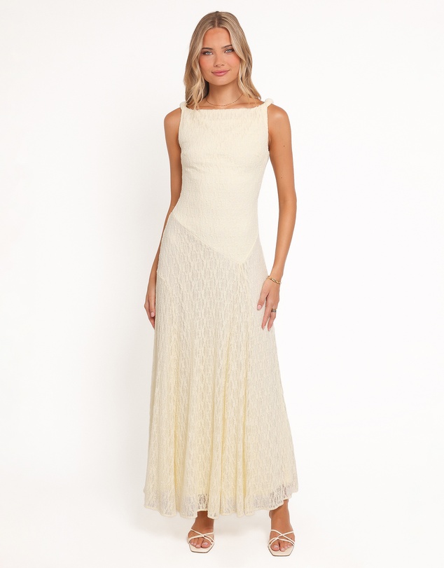 Petal & Pup - Kirsten Lace Maxi Dress - Yellow
