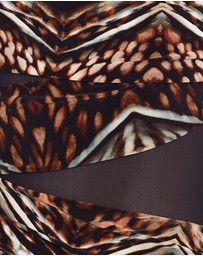 Miraclesuit Swimwear  - Tribal Tigress Jena One Shoulder Tummy Control Swimsuit