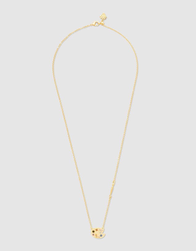 Wanderlust + Co - Art Palette Gold Necklace