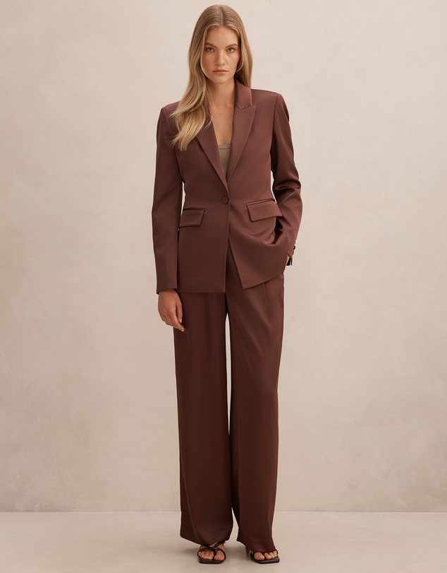 Forever New - Solana Satin Single Breasted Blazer