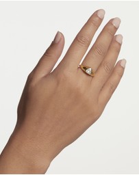 PDPAOLA - Triangle Shimmer Stamp Ring
