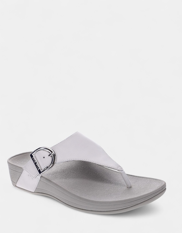 Mia Vita - Faith Toe Post Sandal - White