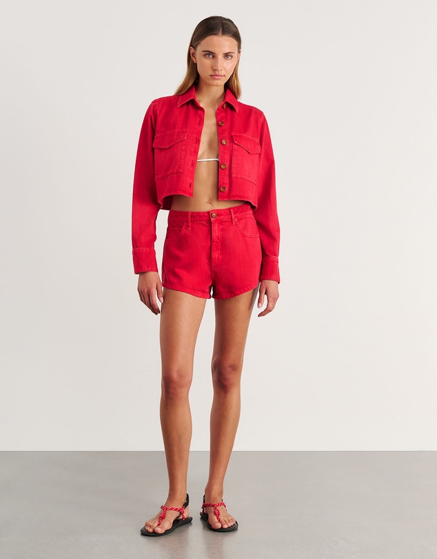 Jag - Nfw Garment Dye Crop Shirt