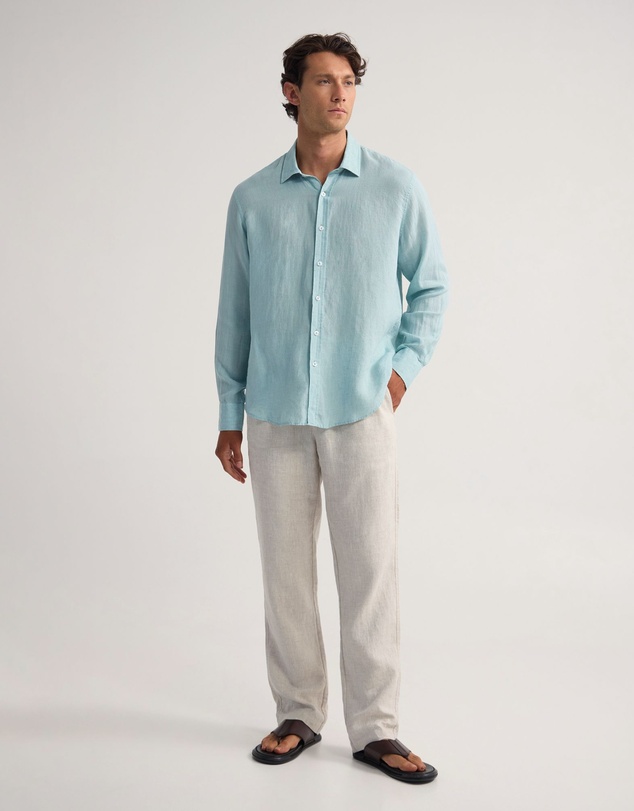 Oxford - Cooper Ls Delave Linen Shirt