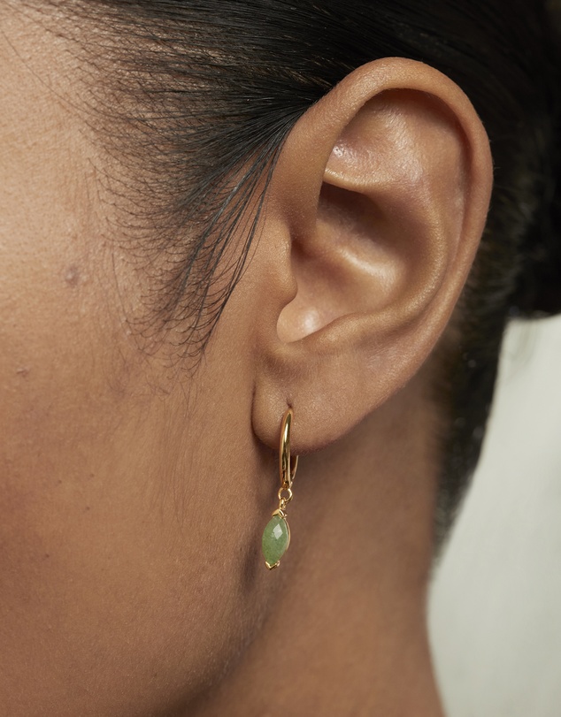 PDPAOLA - Green Aventurine Nomad Earrings