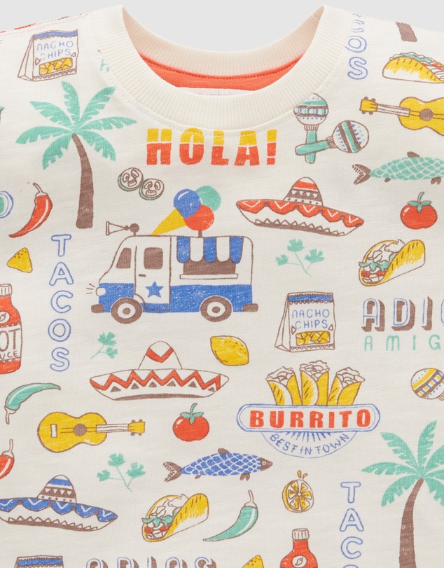 Purebaby - Fiesta Oversized Tee -Kids-Babies
