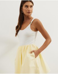 Atmos&Here - Caicos Flare Cotton Mini Skirt