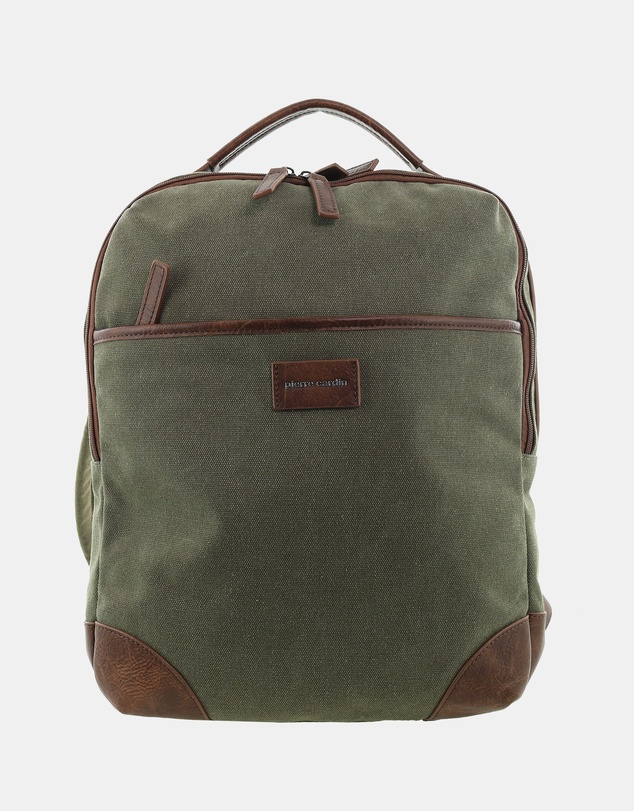 Pierre Cardin - Pierre Cardin Canvas Backpack