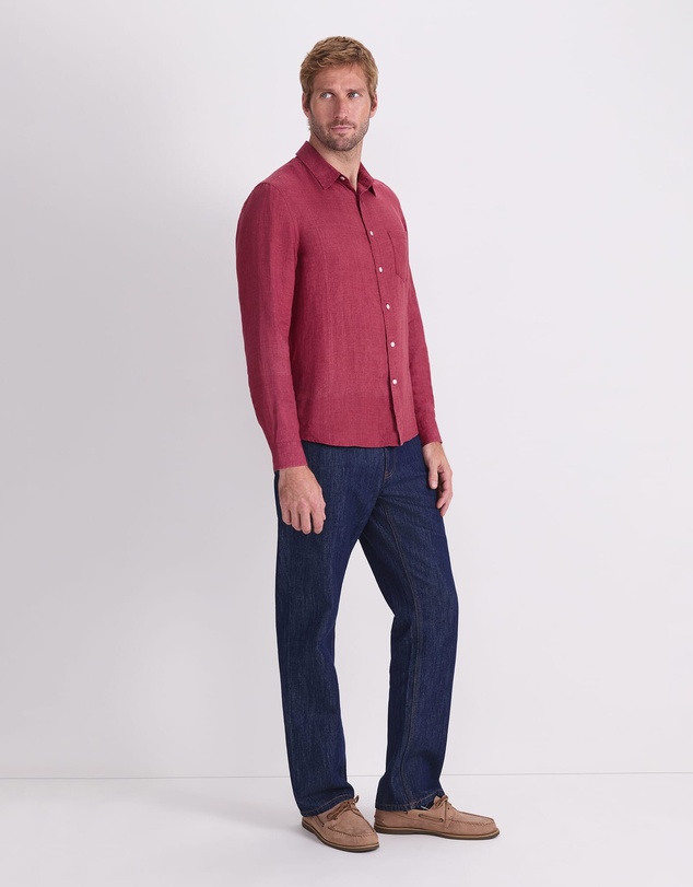 Sportscraft - Linen Long Sleeve Delave Shirt
