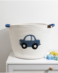 Living Textiles - Cotton Rope Embroidered Hampers - Car