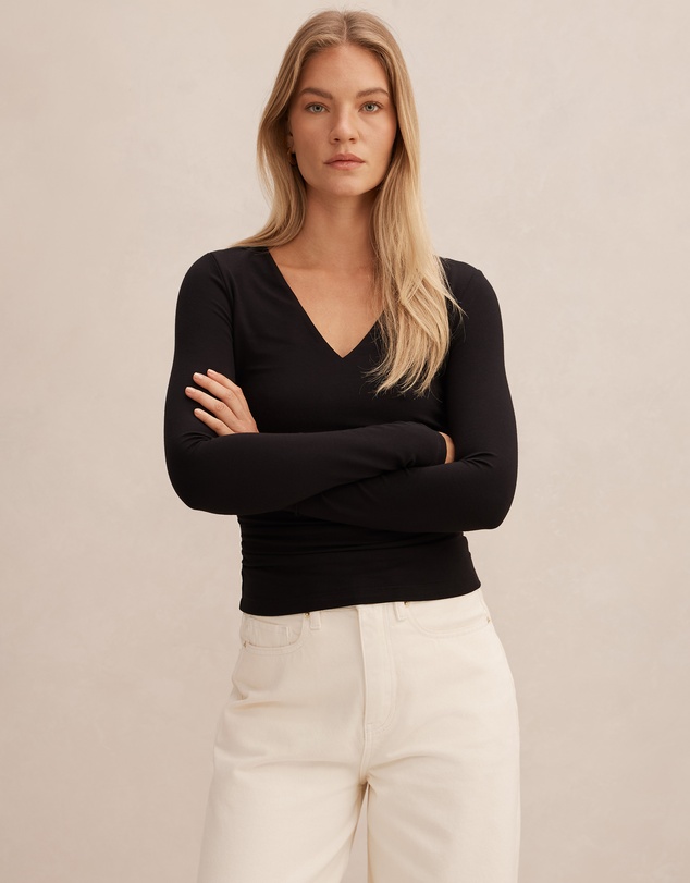 Forever New - Alice V-Neck Long Sleeves Top