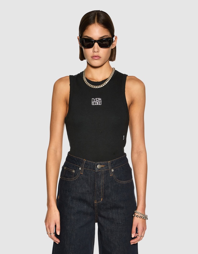 Ksubi - STACKED SYNDICATE TANK XTRA BLACK