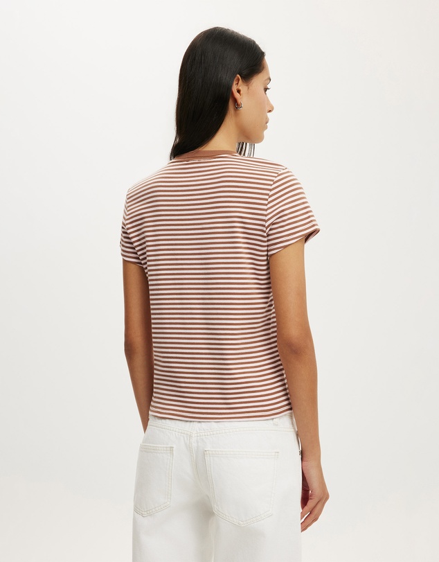 Cotton On - 90S Baby V Neck Tee