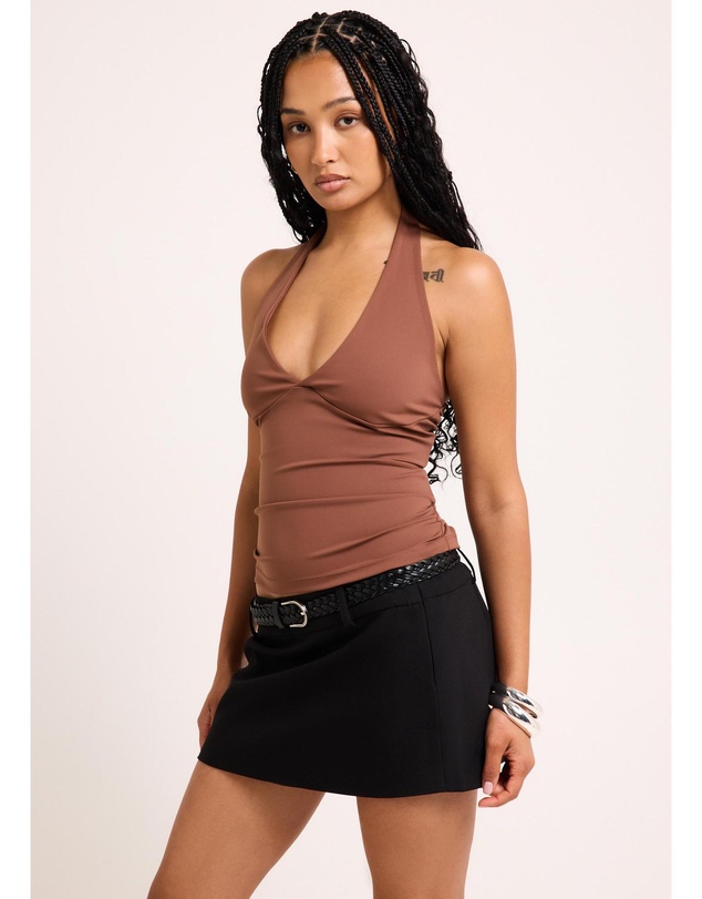 General Pants Co. Basics - Plunge Halter Top