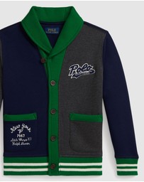 Polo Ralph Lauren - Logo Color-Blocked Fleece Cardigan - ICONIC EXCLUSIVE - Kids
