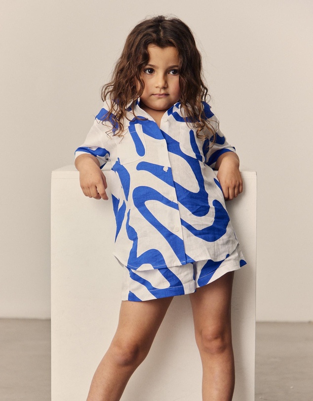 Subtitled - Girls Charlie Swirl Short Sleeve Shirt