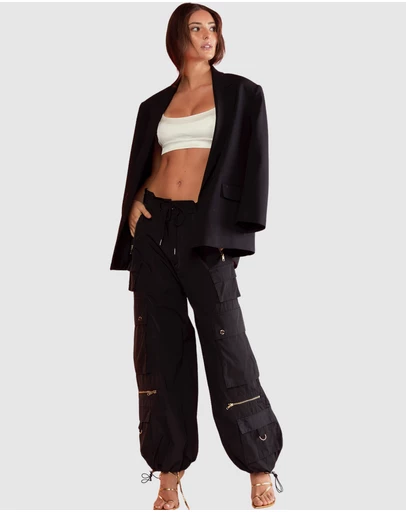 Cynthia Rowley - NYLON CARGO PANTS
