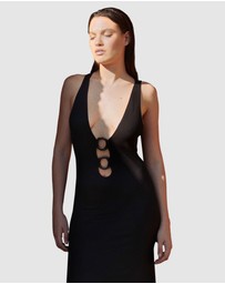 Passionata - Ava Jersey Plunge Neck Long Beach Dress