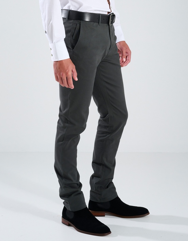 3 Wise Men - 3 Wise Men Cayden Chino Pant - Dark Charcoal