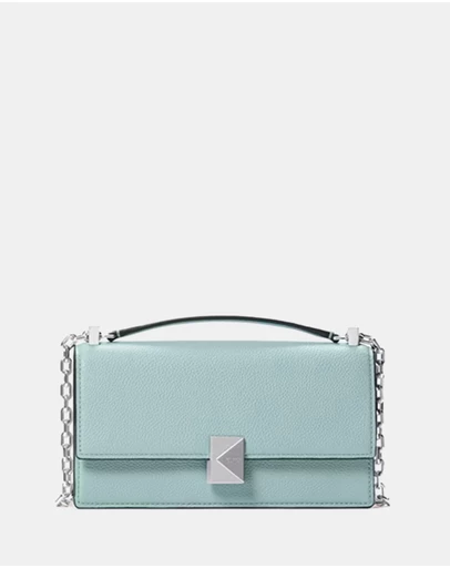 Kate Spade - Deco Pebbled Leather Mini Flap Chain Crossbody