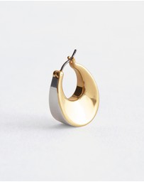 & Other Stories - Two-Toned Bell Hoop Earrings
