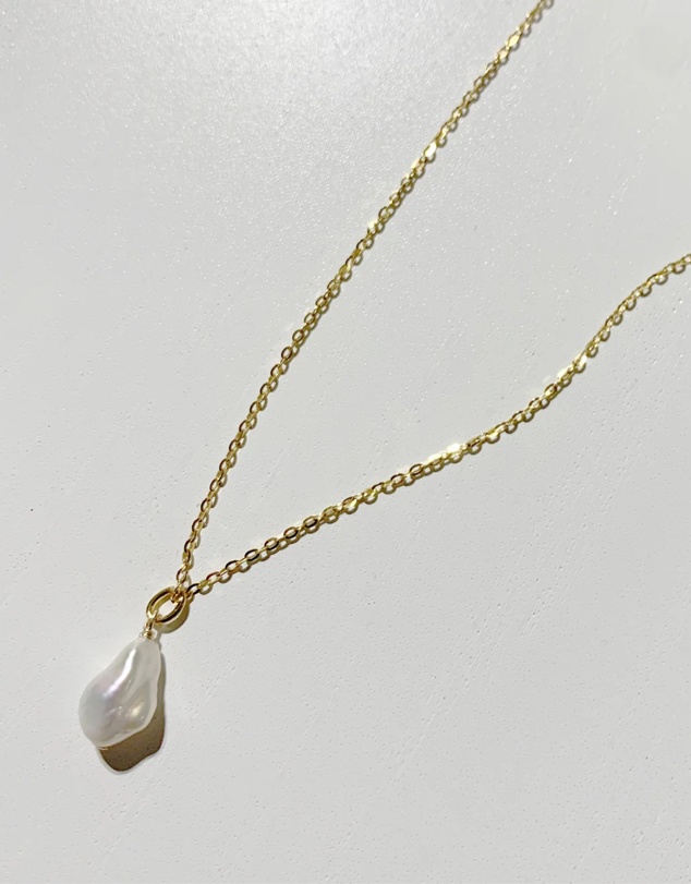 SAINT VALENTINE - Keshi Pearl Necklace - Gold