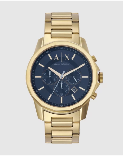 Armani Exchange - Gold Tone Chronograph Watch