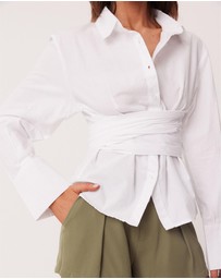 SNDYS - Teigan Cinched Button Shirt
