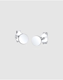 Elli Jewelry - Earrings 925 Sterling Silver Basic Round