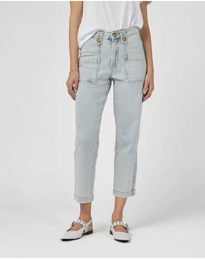 DRICOPER DENIM - Stella Stretch High Waisted Denim Trousers