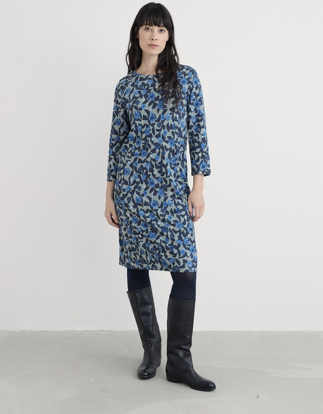 Seasalt - Seasalt Cornwall Blue Cornish Oak Shift Dress