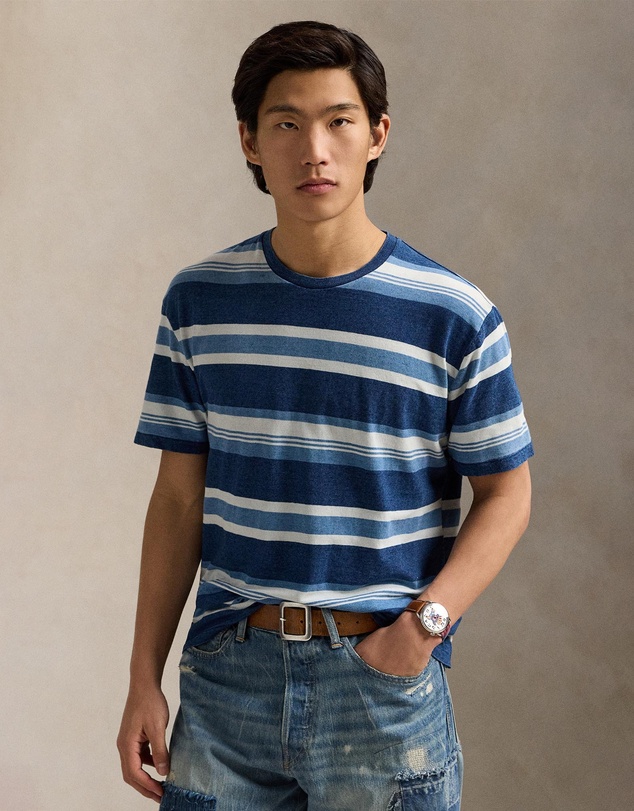 Polo Ralph Lauren - Classic Fit Striped Cotton-Linen T-Shirt