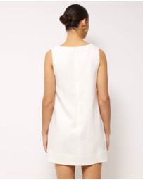 AERE - Eve Mini Linen Shift Dress