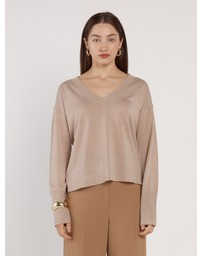 Fate + Becker - Oriane Sparkle V-Neck Knit