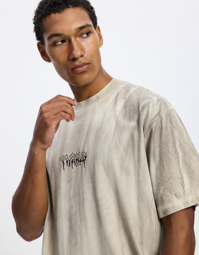 Thrills - Cut Shattered Box Fit Oversized Cropped Tee
