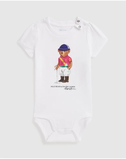 Polo Ralph Lauren - Polo Bear Cotton Jersey Bodysuit - Babies