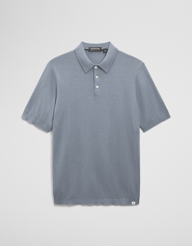 Country Road - Australian Cotton Blend Silk Button Polo