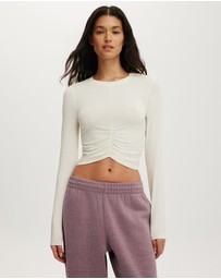 Cotton On Body Active - Active Ruched Front LS Top