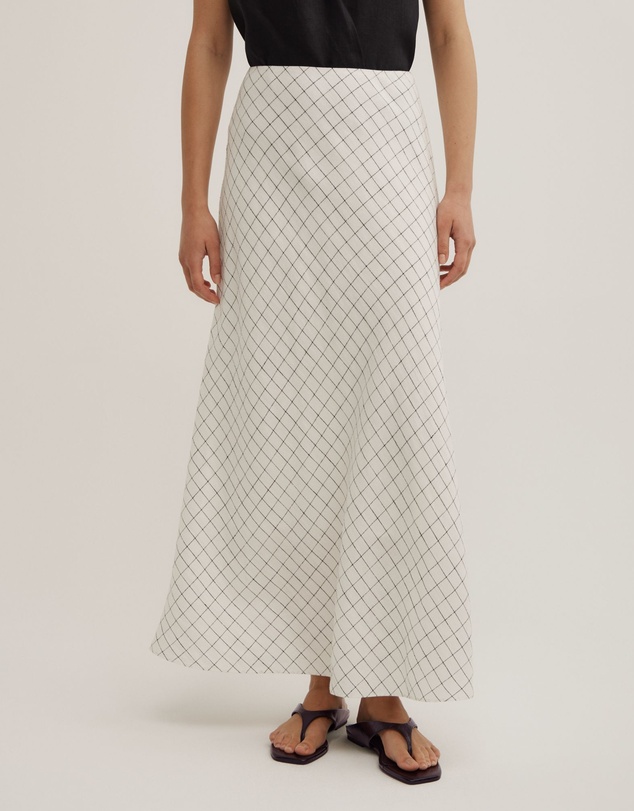 Witchery - Bias Linen Slip Skirt
