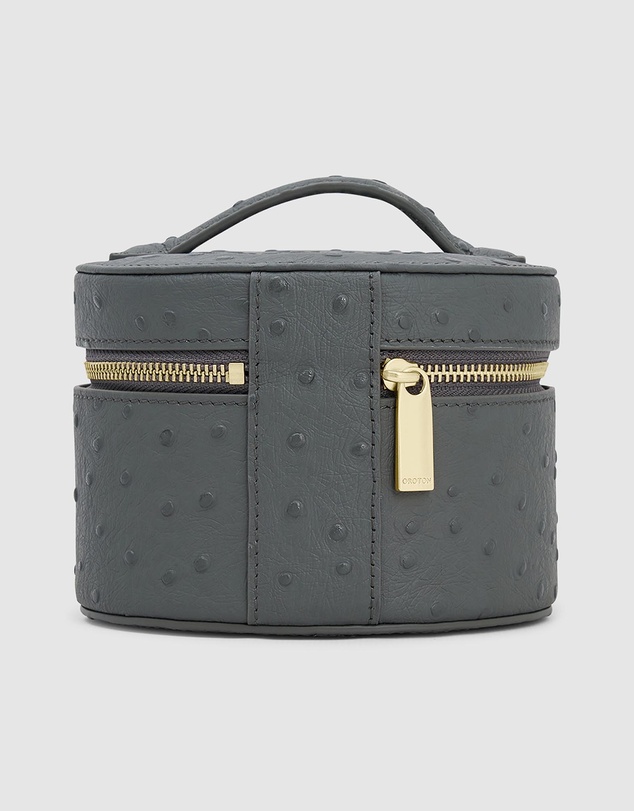 Oroton - Jemima Round Jewellery Case Texture