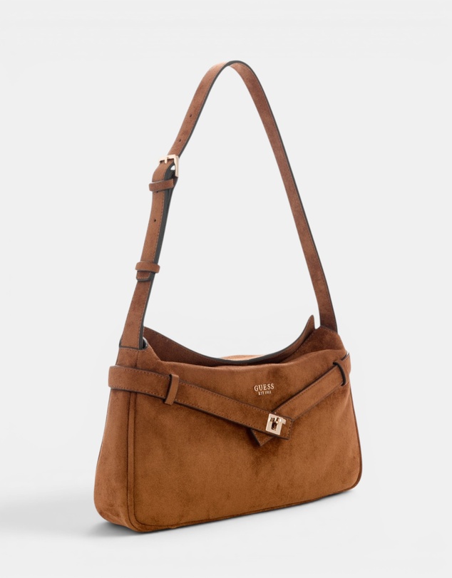 GUESS - Ella Faux-Suede Shoulder Bag