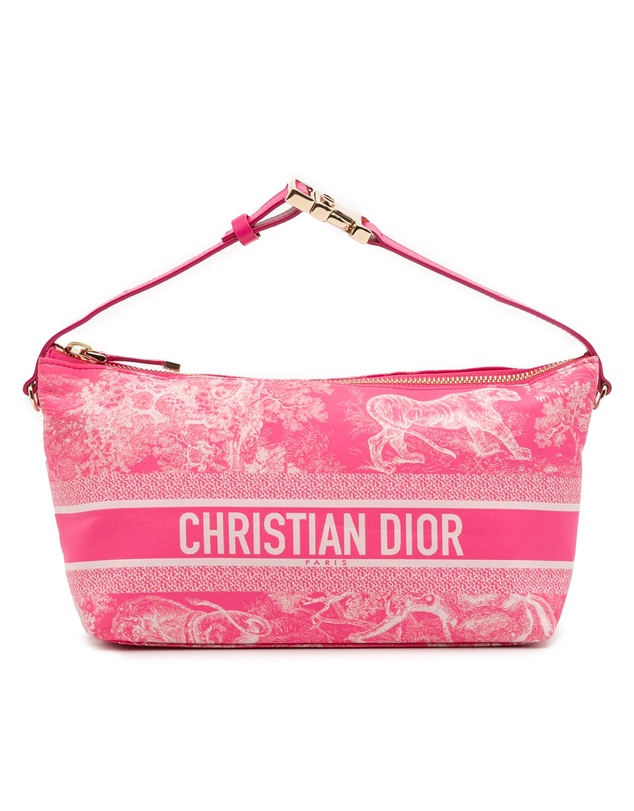 Pre-Loved by Azura Reborn - Pre-Loved Medium Technical Fabric Toile de Jouy Reverse DiorTravel Nomad Pouch
