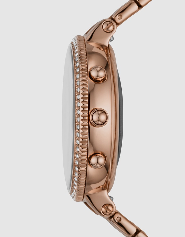 Fossil - Monroe HR Rose Gold-Tone Hybrid Smartwatch FTW7037