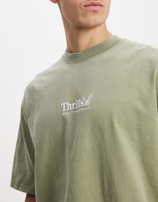 Thrills - ICONIC EXCLUSIVE Thrills Workwear Embro Box Fit Oversize Tee