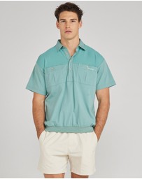 Horrigan - Santorini Pale Turquoise Pullover Polo