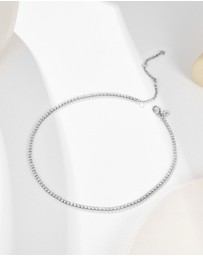 Mestige - Faye Tennis Choker - Silver Plated