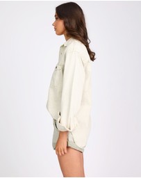 ONE TEASPOON - Everyday Denim Shirt - Antique White