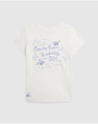 Polo Ralph Lauren - Blueberry Graphic Cotton Jersey Tee - Teens
